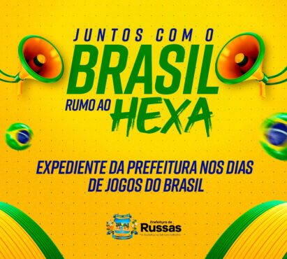 Prefeitura terá horário especial nos jogos da Seleção Brasileira