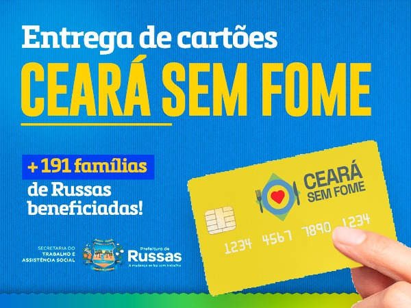 SETAS divulga relação dos novos beneficiários contemplados pelo Cartão Ceará Sem Fome
