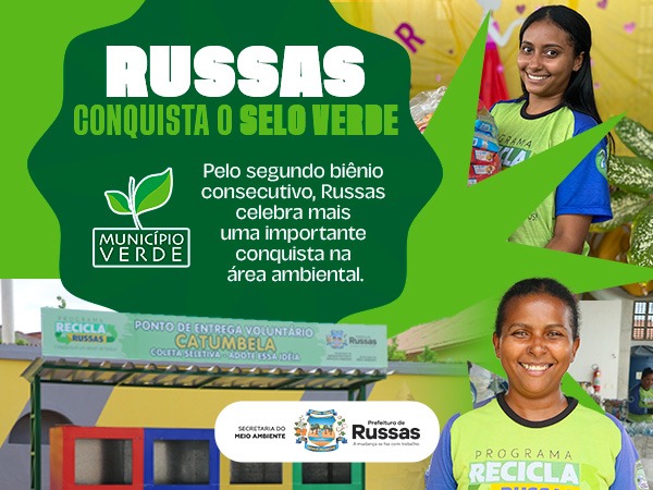 Russas conquista Selo Verde pelo segundo biênio consecutivo